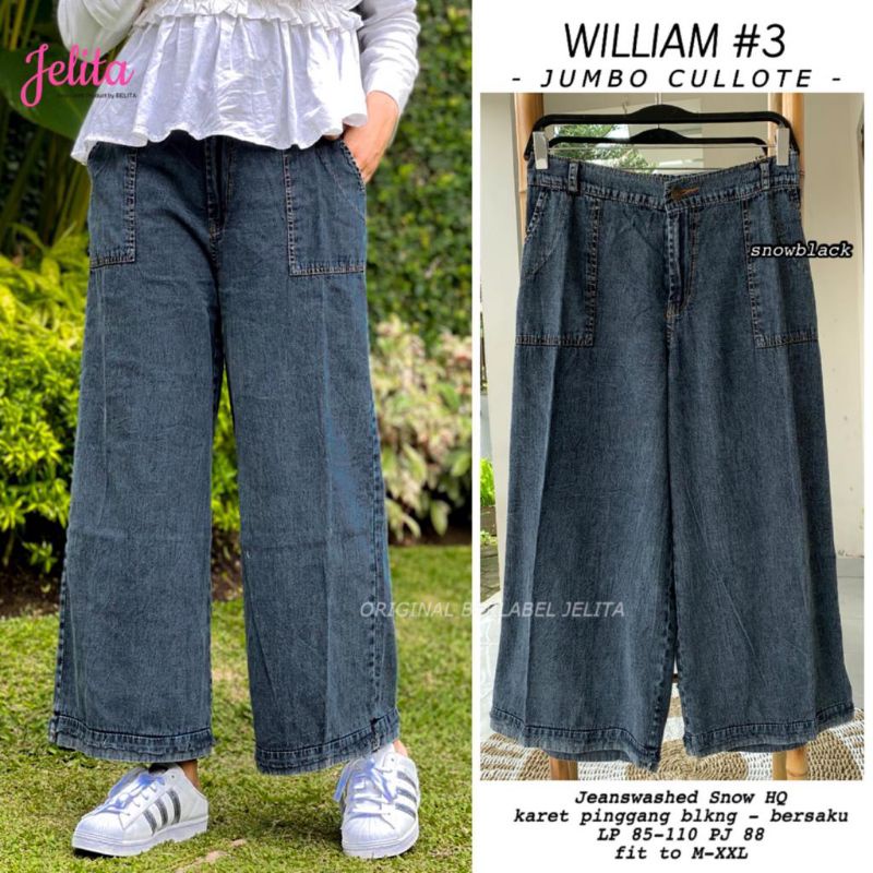william #3 jumbo kulot celana kulot jeans by jelita