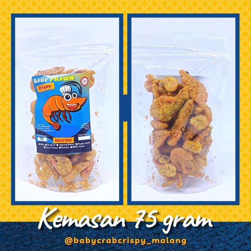 

Snack Seafood Prawn Crispy / Camilan Udang Crispy - 75 gr