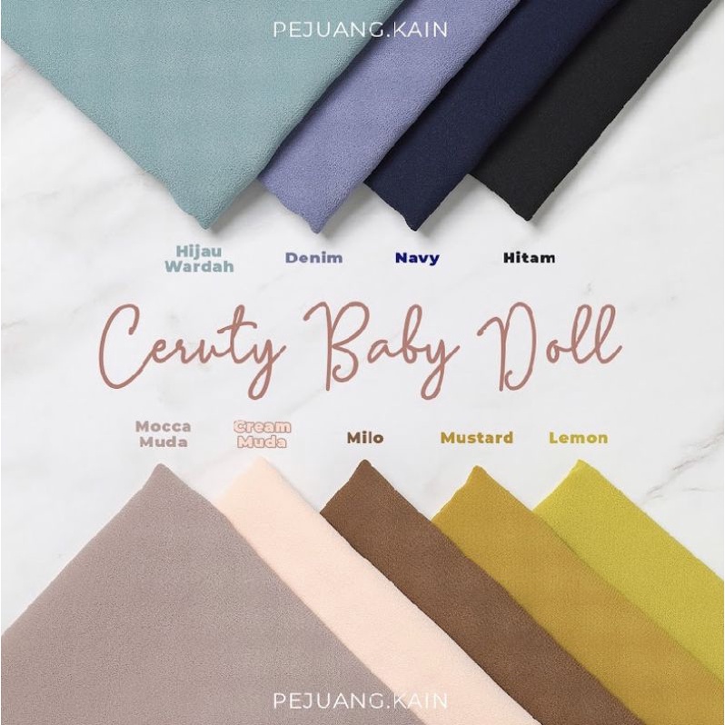 Kain Ceruty Baby Doll / kain Ceruty / kain BabyDoll