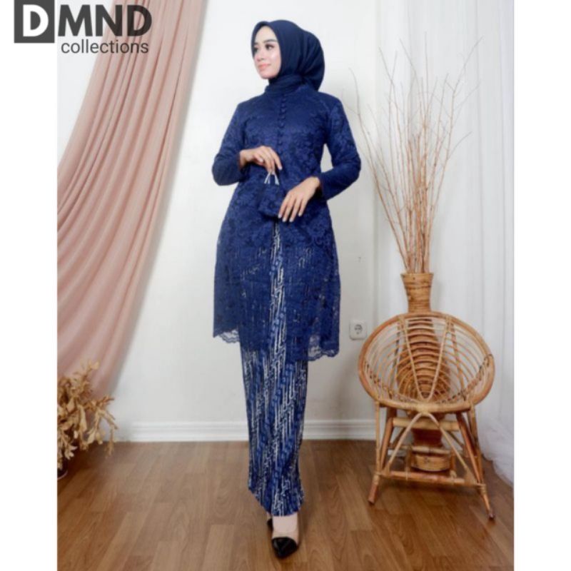 set tunik modern/tunik brokat kancing/tunik kebaya/tunik pesta