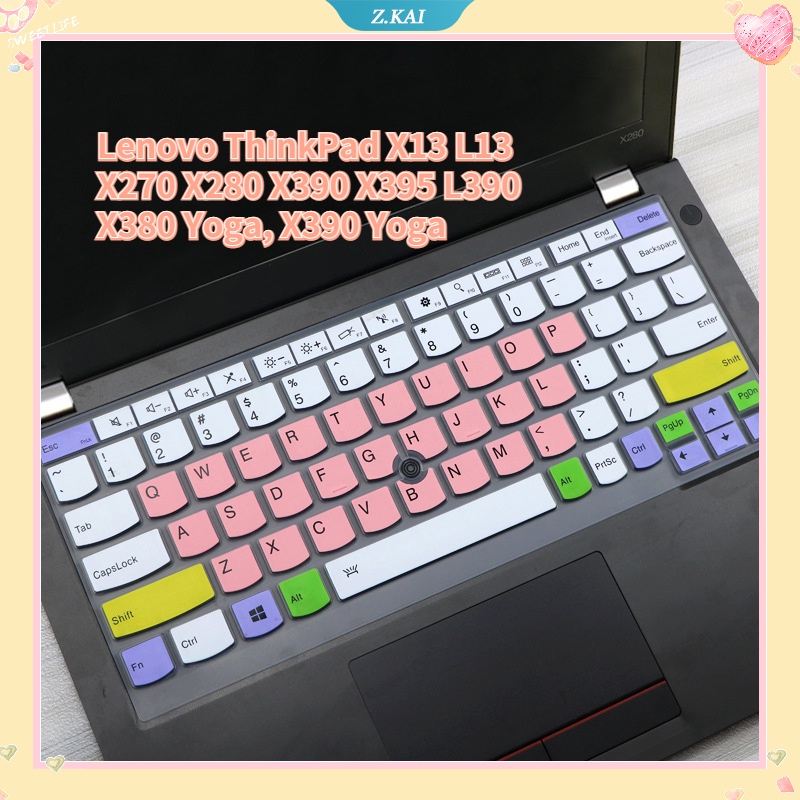 Film Silikon Pelindung Keyboard Laptop Lenovo ThinkPad X13 L13 X270 X280 X390 X395 L390, X380 Yoga, X390 12.5 Inch