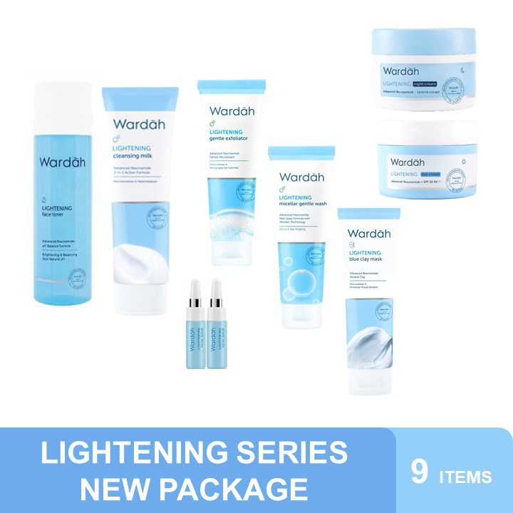 Fashion Fair - Wardah Lightening Series | Serum |Toner | Whip Facial | Day &amp; Night Cream | Day Gel | Clay Mask |