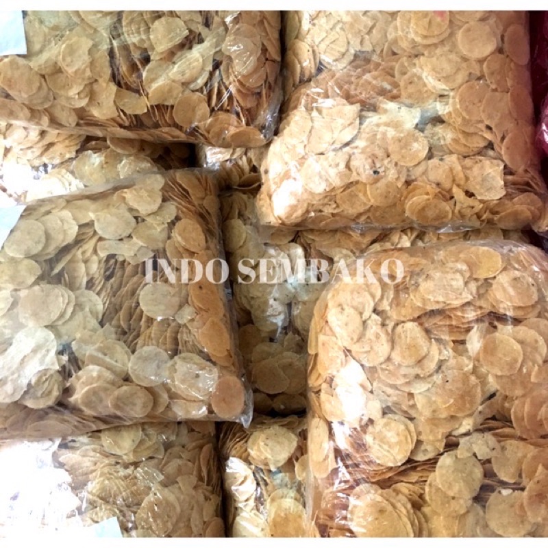 Opak Singkong Mentega 1kg / Opak Bulat Singkong 1 kg / Opak Super / Opak Medan