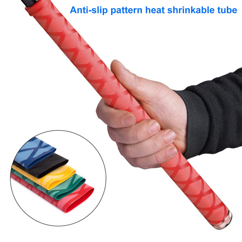 1M Multi Purpose Fishing Rod Anti-slip Grip  Protective Cover Heat Shrink Sleeve Wrap Tube