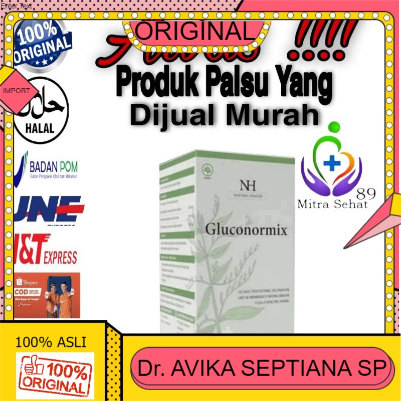 100%  GLUCONORMIX ORI OBAT GLUCONORMIX - OBAT DIABETES - OBAT KENCING MANIS DIJAMIN KHASIATNYA