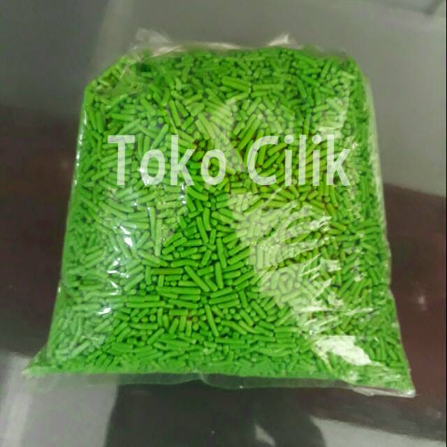 

meses/color rice/hijau/green/topping/makanan/minuman/coklat/donat/kue