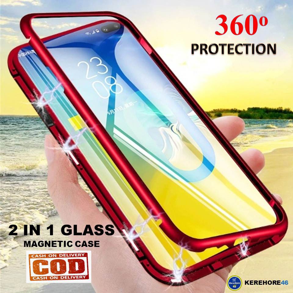 CASING OPPO A31 MAGNETIC GLASS PREMIUM CASE