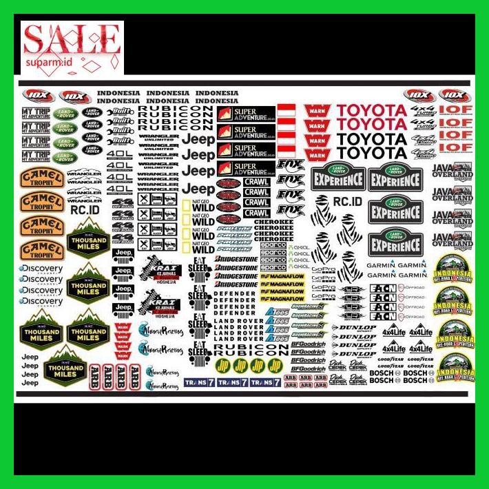 I99Ui9U- Sticker Decal Rc Adventure Transparant Anti Air Ukuran A3 T6Rtr6-