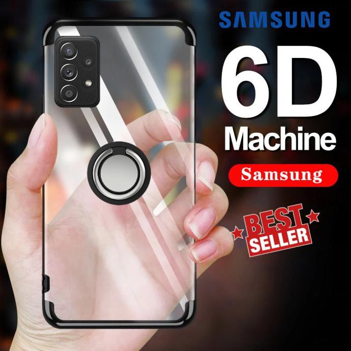 Case Samsung A32 A52 A72 Ring Plating Miror Silikon Magnetic Case Mhs-1236
