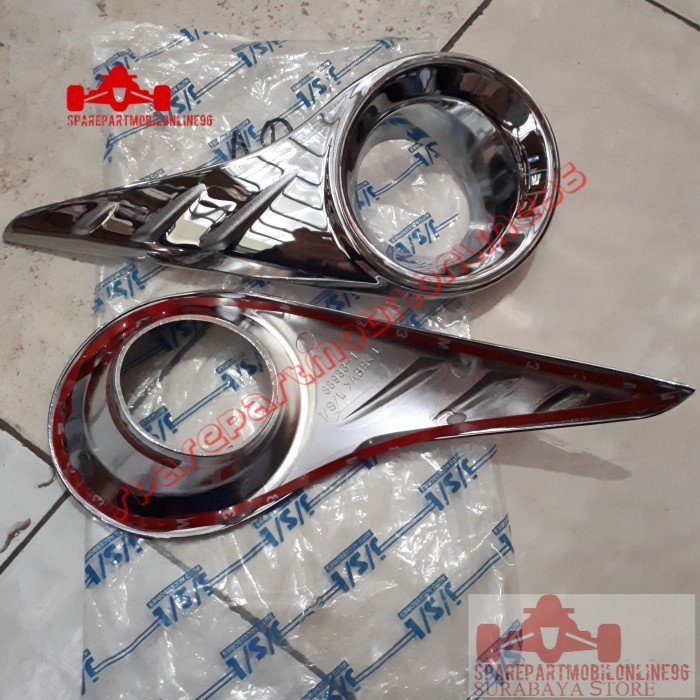 Garnish Cover Fog Lamp Toyota Agya 2017 2018 Chrome KANAN KIRI JSL