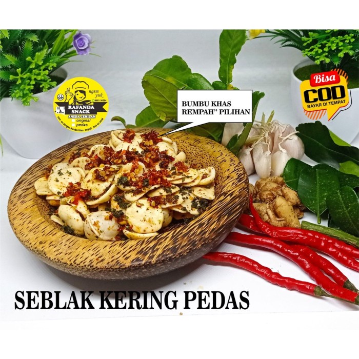 

Kerupuk Seblak Bantat pedas, original daun jeruk kemasan Pouch 75 gr