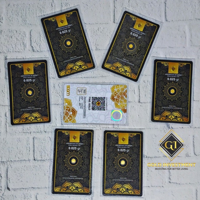 Emas Mini 0.025 gr, Emas Mini Gold, Emas Asli, Mini Gold Logam Mulia, Emas 24 Karat