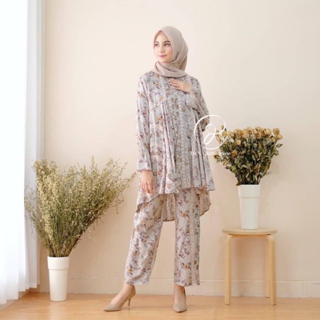 DYN NORA SET / DYN CLOTHINGLINE / SETELAN PREMIUM / PAJAMAS PREMIUM / SETELAN SHABBYCHIC
