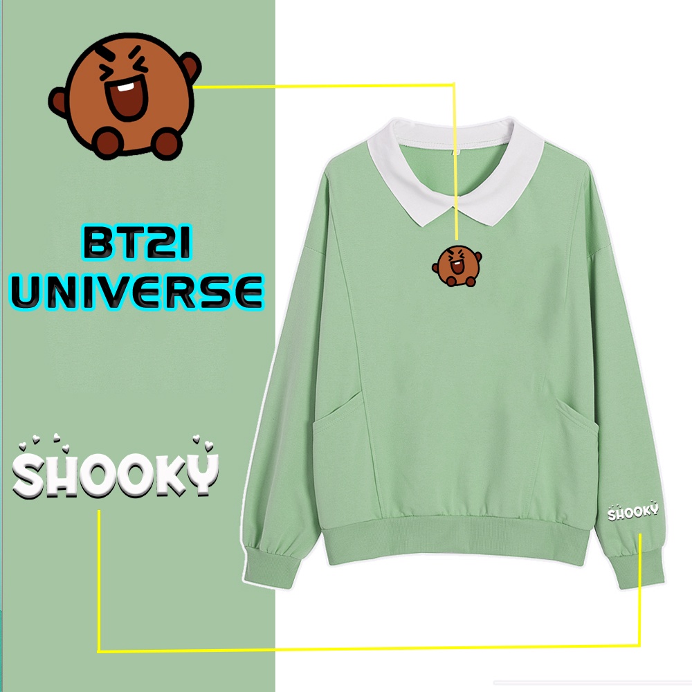 🅳🅵 Sweater Kawaii Shooky BTS | Sweater Wanita Original Untitres | Dhea Fashion