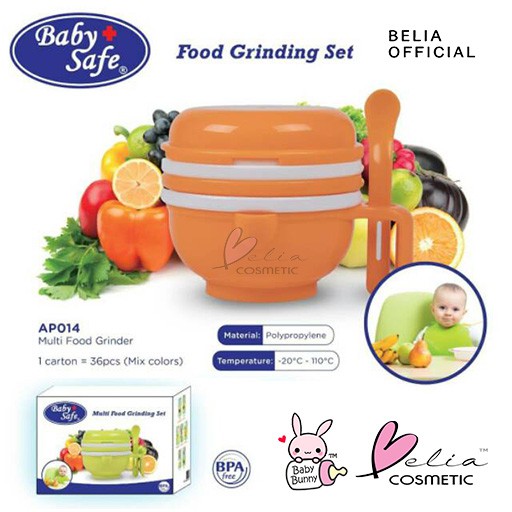 ❤ BELIA ❤ BABY SAFE Multi Food Grinding Set AP014 Pengolah makanan bayi BPA Free