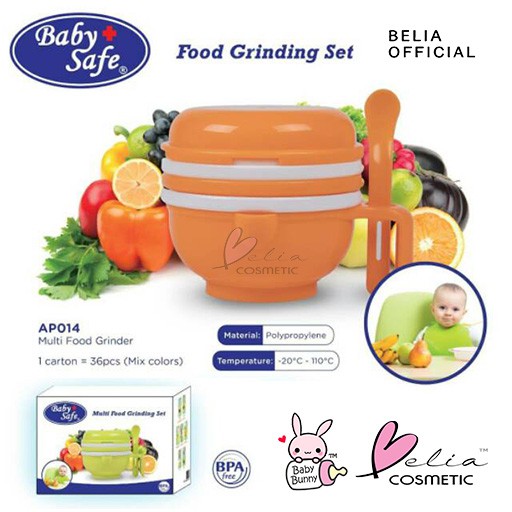 ❤ BELIA ❤ BABY SAFE Multi Food Grinding Set AP014 Pengolah makanan bayi BPA Free