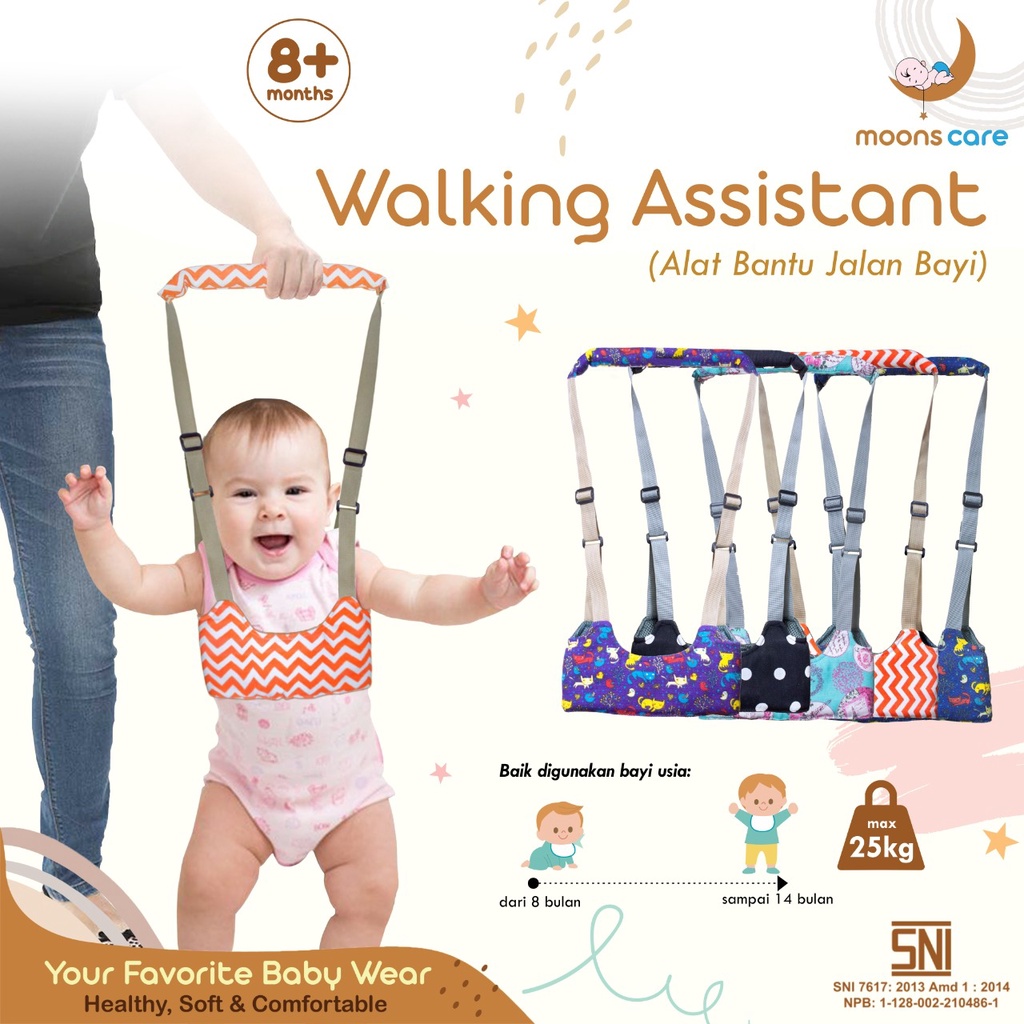 [BOUNCER BAYI INDONESIA] Walking Assistant Moons Care (Alat Bantu Jalan Bayi) Walking Assistant bayi anak safety