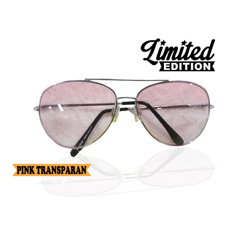 Kacamata Hitam Fashion Sunglasses Unisex Transparan Pria Wanita Kacamata Gaya Kaca mata Fashion