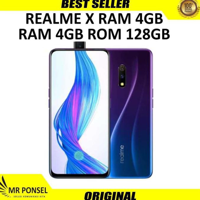 TERMURAH REALME X RAM 4GB ROM 128GB GARANSI RESMI REALME INDONESIA - Putih READY STOCK