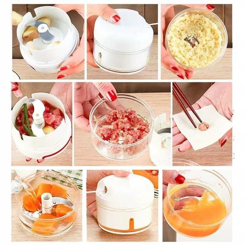 Mini Food Chopper Blender Bumbu Manual Speedy Chopper Mini Blender