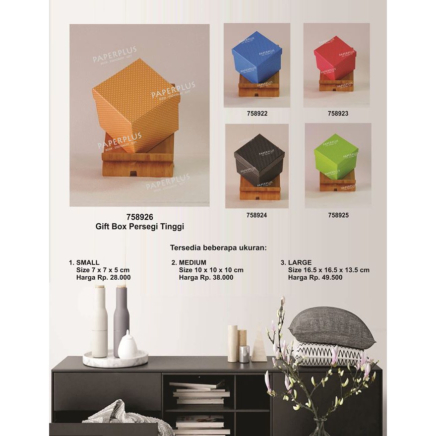 

Kotak kado/Kotak Hadiah/Gift Box Persegi Tinggi_Small_Polkadot Kecil Orange