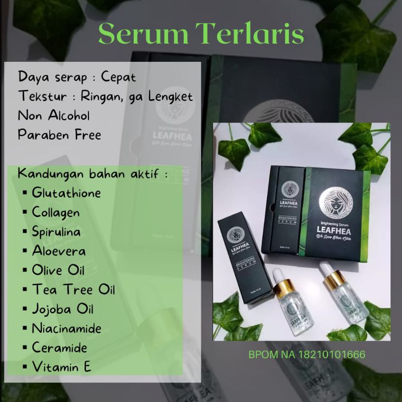 Serum leafhea ,brightening serum Leafhea 100 % Original