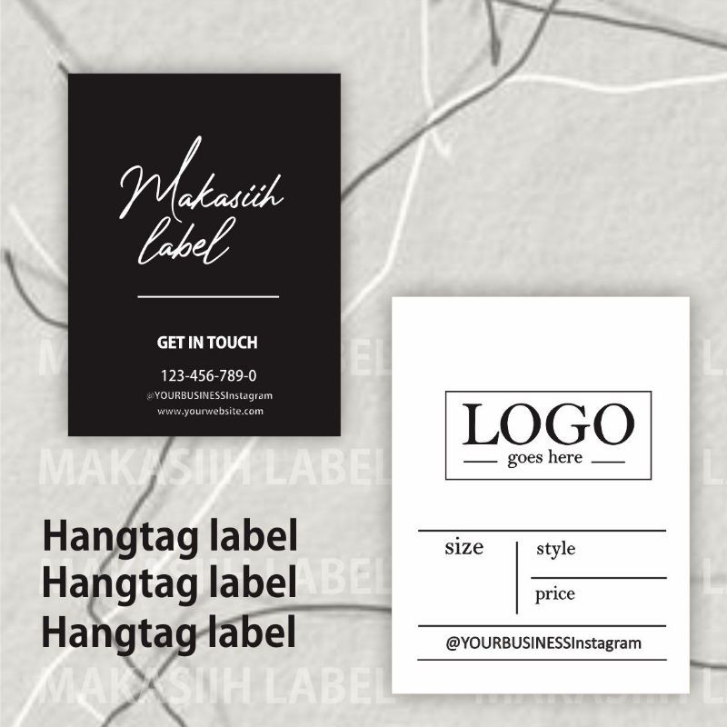 

HANGTAG LABEL || LABEL PRODUK || PACKAGING