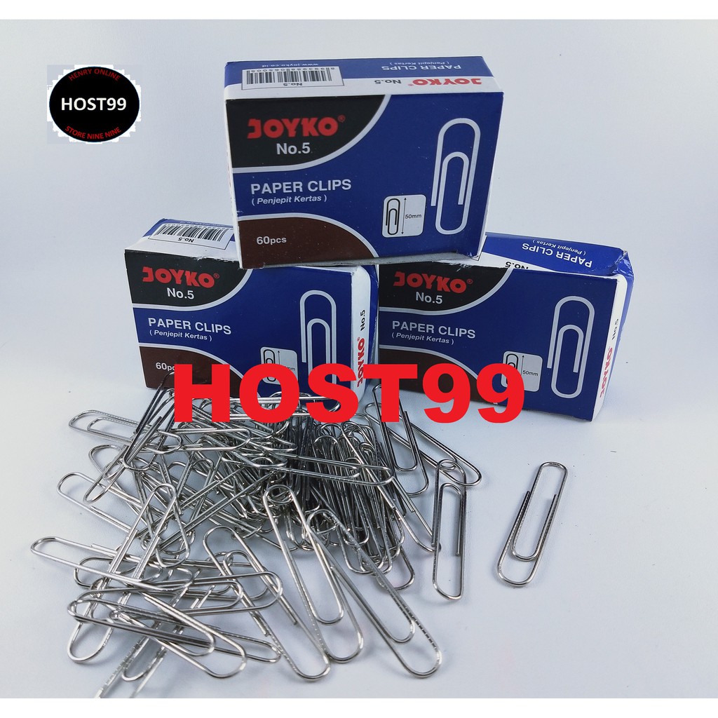 

PAPER CLIPS NO 5 PENJEPIT KERTAS SEGITIGA TRIGONAL NO.5 JOYKO KK