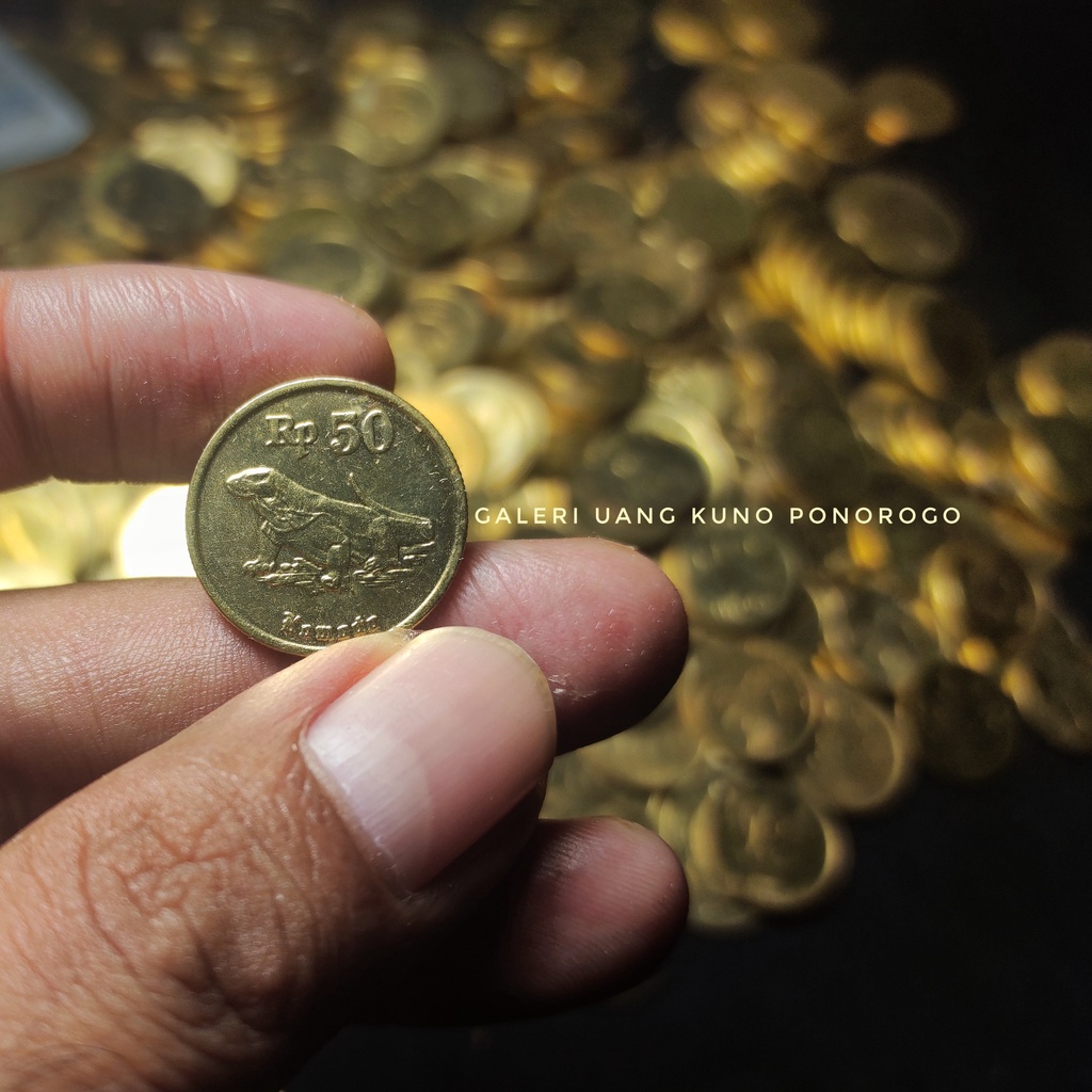 (ASLI) UANG KUNO 50 RUPIAH KOMODO MAHAR