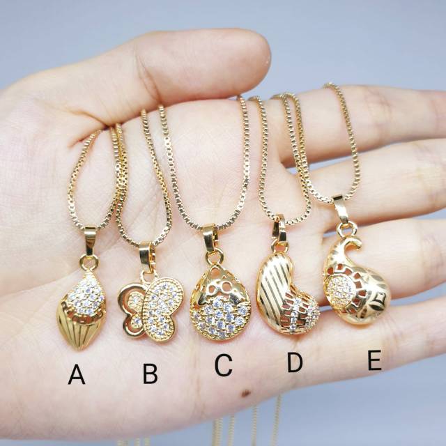 [1lusin Random]12pcs kalung dewasa +liontin