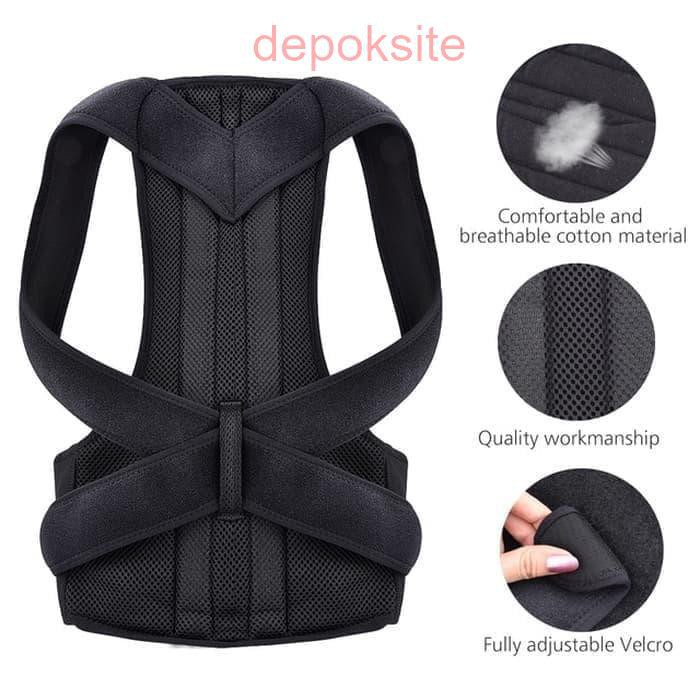 Original HAILICARE Terapi Penegak Penyangga Punggung Back Support Posture Corrector Male/Female