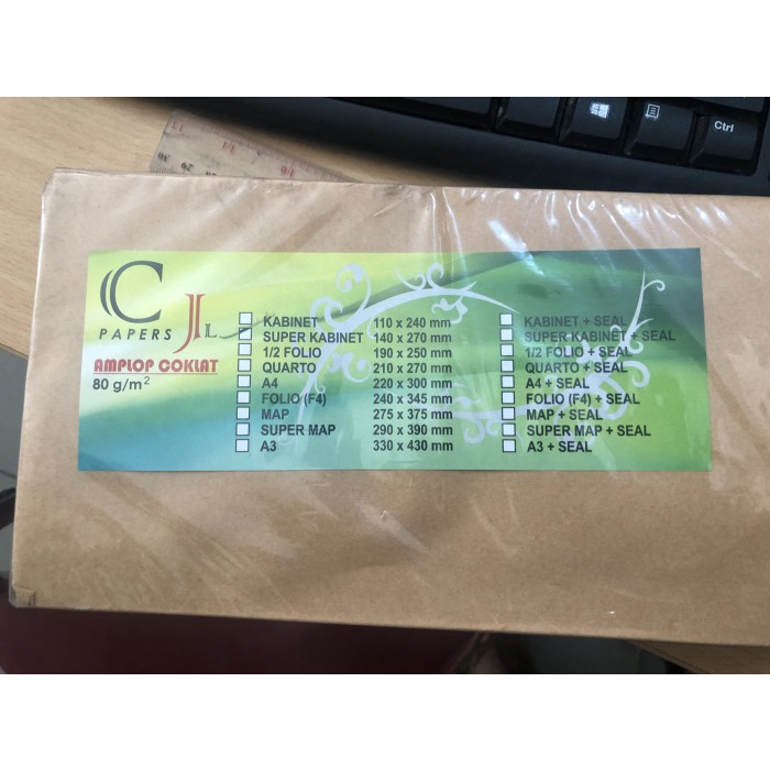 

Hemat Amplop Coklat Super Kabinet 14X27 [Pack] Terlaris