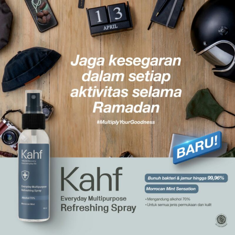 KAHF Everyday Multipurpose Refreshing Spray 100ml (Hand Sanitizer)