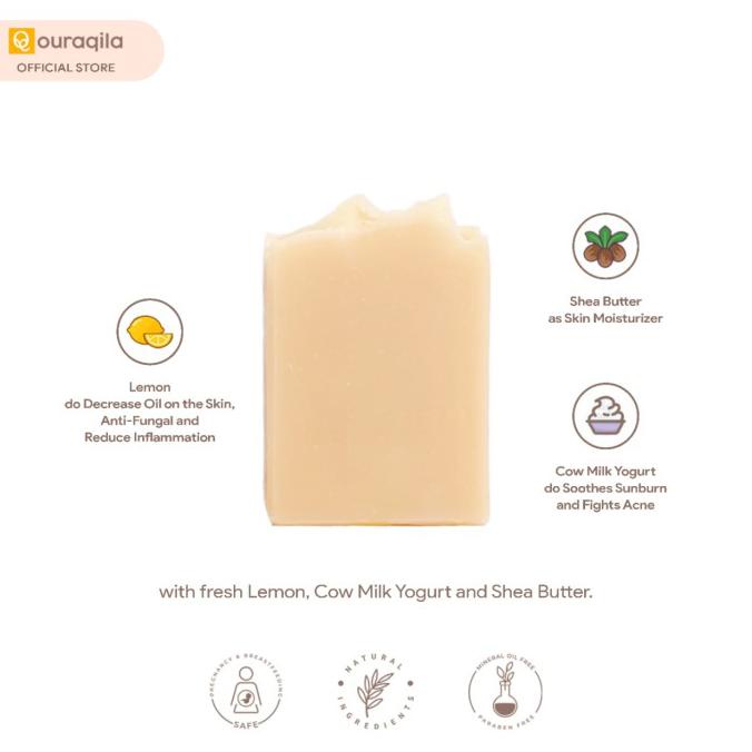 

OURAQILA- LEMON YOGURT SOAP BAR