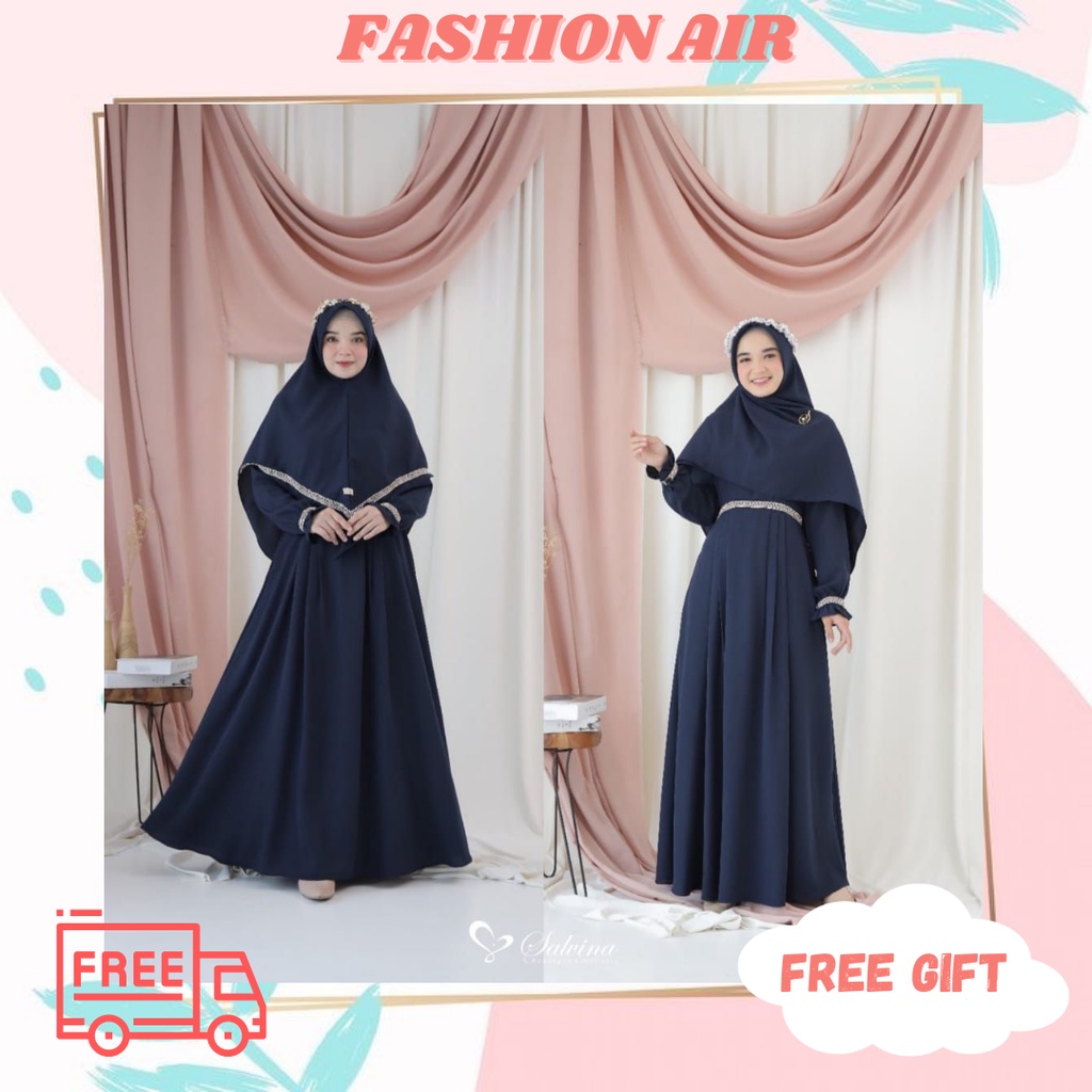 GAMIS POLOS KOMBI LACE BAHAN WOLLYEMILY DRESS ONLY YASMINE by SALVINA