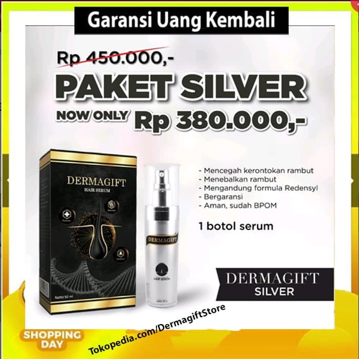 DERMAGIFT Penumbuh Rambut Botak BerGARANSI, Obat Botak, Obat Kebotakan