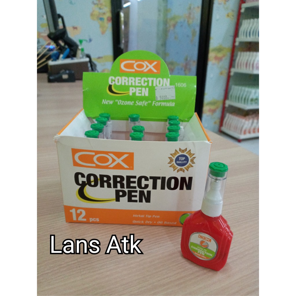 

Correction Pen/Tip-ex Cair/Correction Cox 1606 (10ml) tip=ex