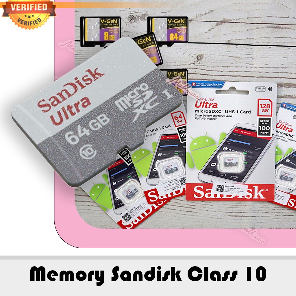 mircrosd sd card vgen turbo life time garansi 128 gb 64gb memory memori hp android memory external