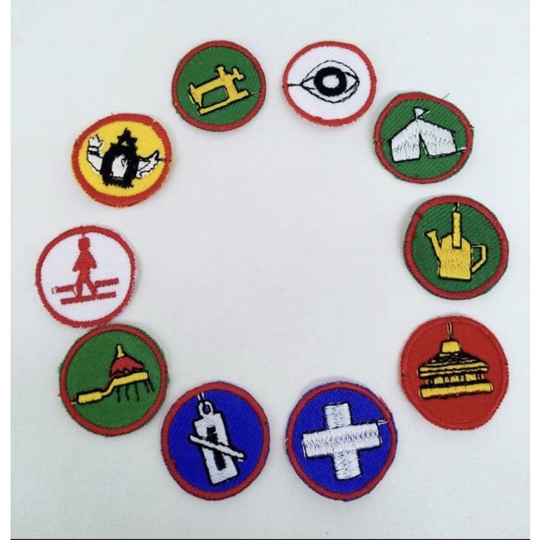 Bet Tanda kecakapan khusus TKK Wajib Pramuka Bordir Ecer Badge Bordir TKK Pramuka Penggalang Purwa Madya Utama