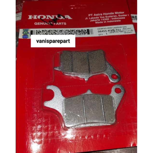 Dispad Kampas Rem Depan Cakram Beat 2008 Beat Fi Beat Esp Beat Pop Esp Vario Techno ORIGINAL KVB HON