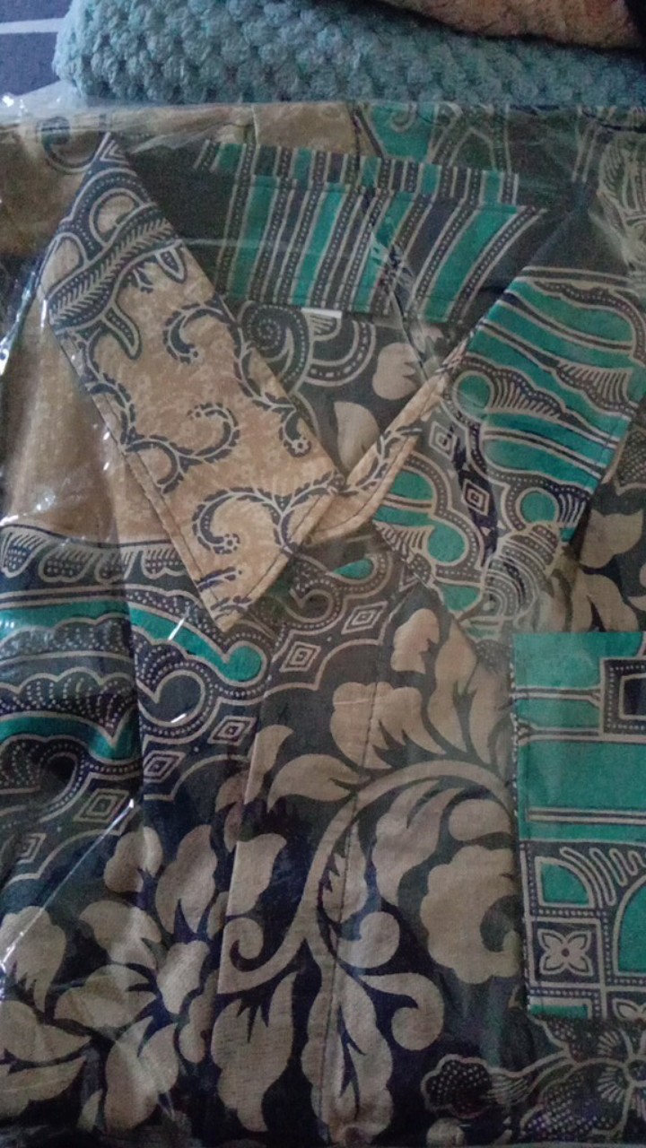 Bac021 New Kemeja Batik Pria Lengan Panjang 848vo Kemeja Pilot Pangkat Pdl