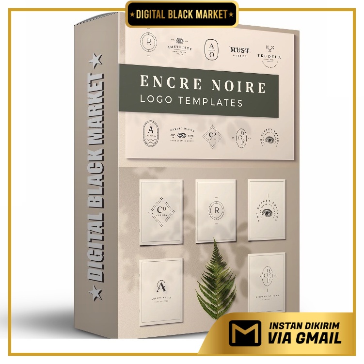 Encre Noire Logo Template - Photoshop &amp; Illustrator