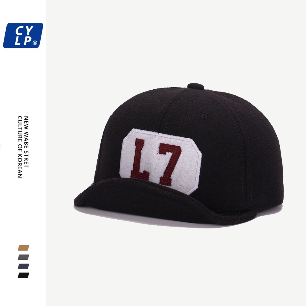 L7 Topi Baseball Bahan Korduroi Warna Blok Gaya Casualhip Hop Untuk Priawanita