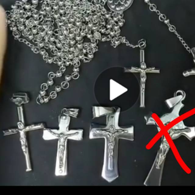 Rosario titanium silver upgrade rantai