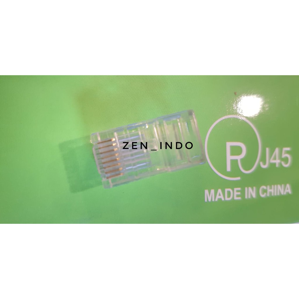 Konektor RJ45 UTP Cat6 isi 100 buah