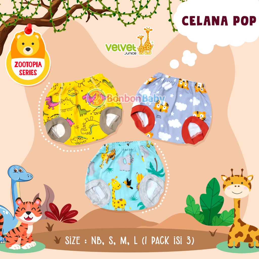 Velvet Junior Celana Pop Full Print isi 3