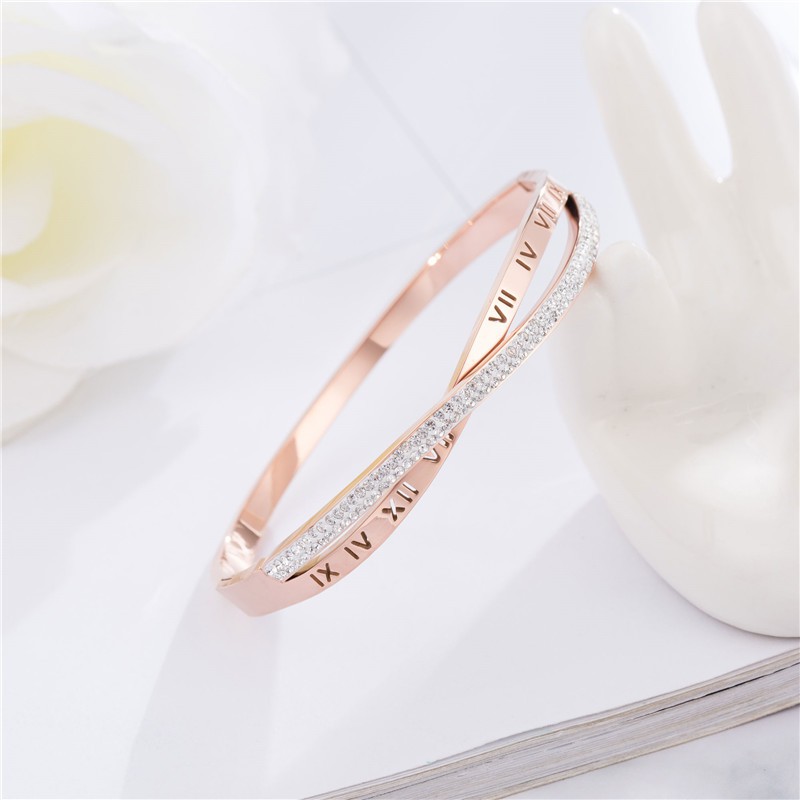 [NEW] Gelang Bracelet Wanita Aksesoris Titanium Korea Trend Masa Kini Cocok Hadiah Elegant GK078