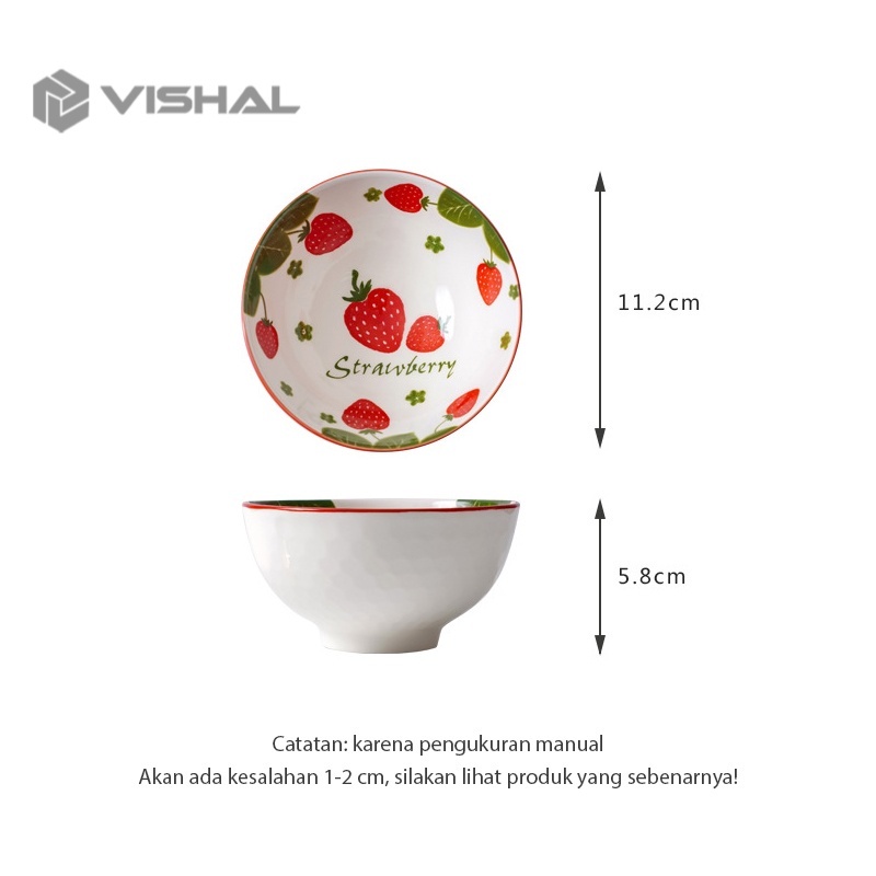 VISHAL Souvenir Mangkuk Set Mangkok Keramik Hand painted Japanese Wedding Gift Box Hampers Kado Bowl Set