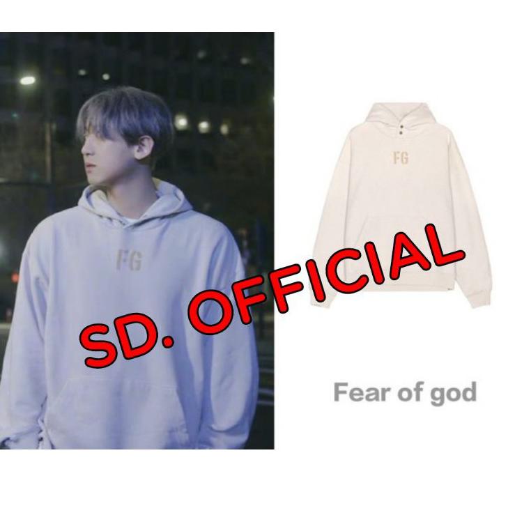 Menarik.. Jaket Hoodie Jumper CHANYEOL FG Sablon Cream