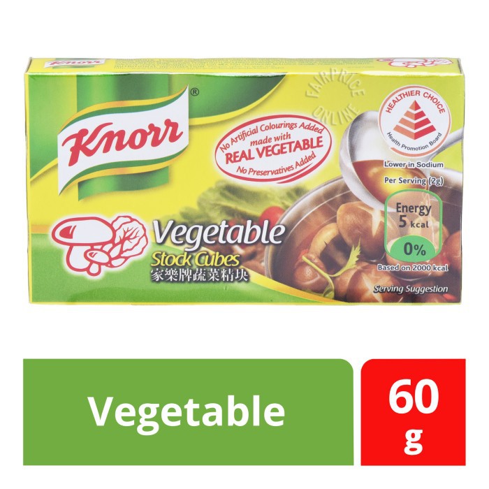 

Promo Spesial - Knorr Stock Cubes Vegetable 6Sx10G
